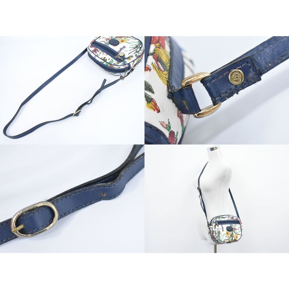 Gucci Multicolor Flora White Bag Navy Shoulder - Picture 5 of 9
